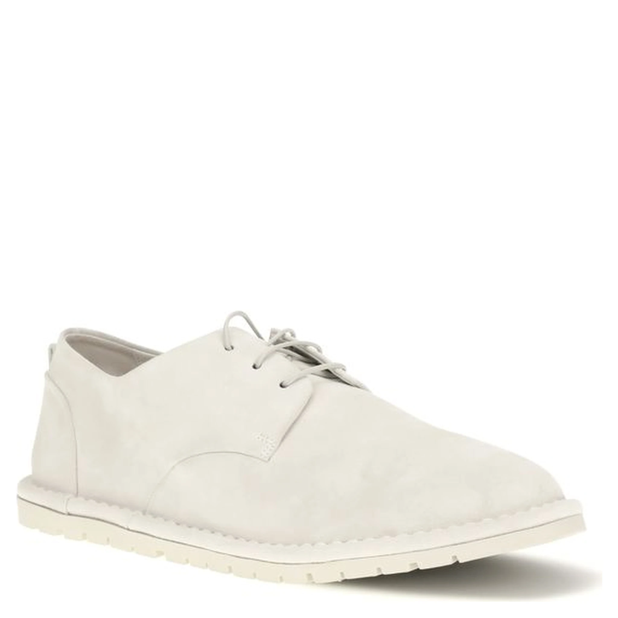 Beige Calf Leather Bos Taurus Oxfords And Derbies