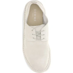 Beige Calf Leather Bos Taurus Oxfords And Derbies