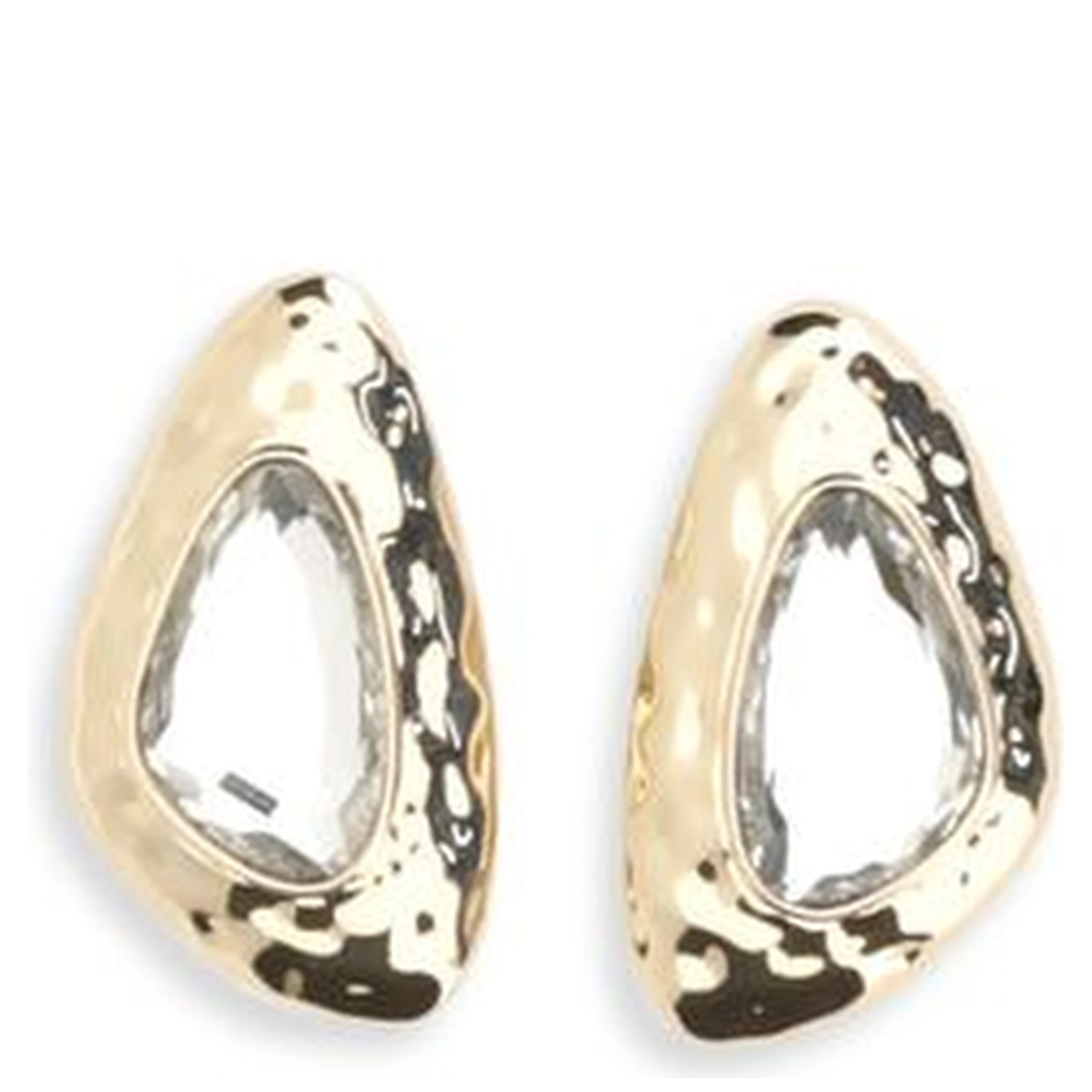 Gold Brass Earrings
