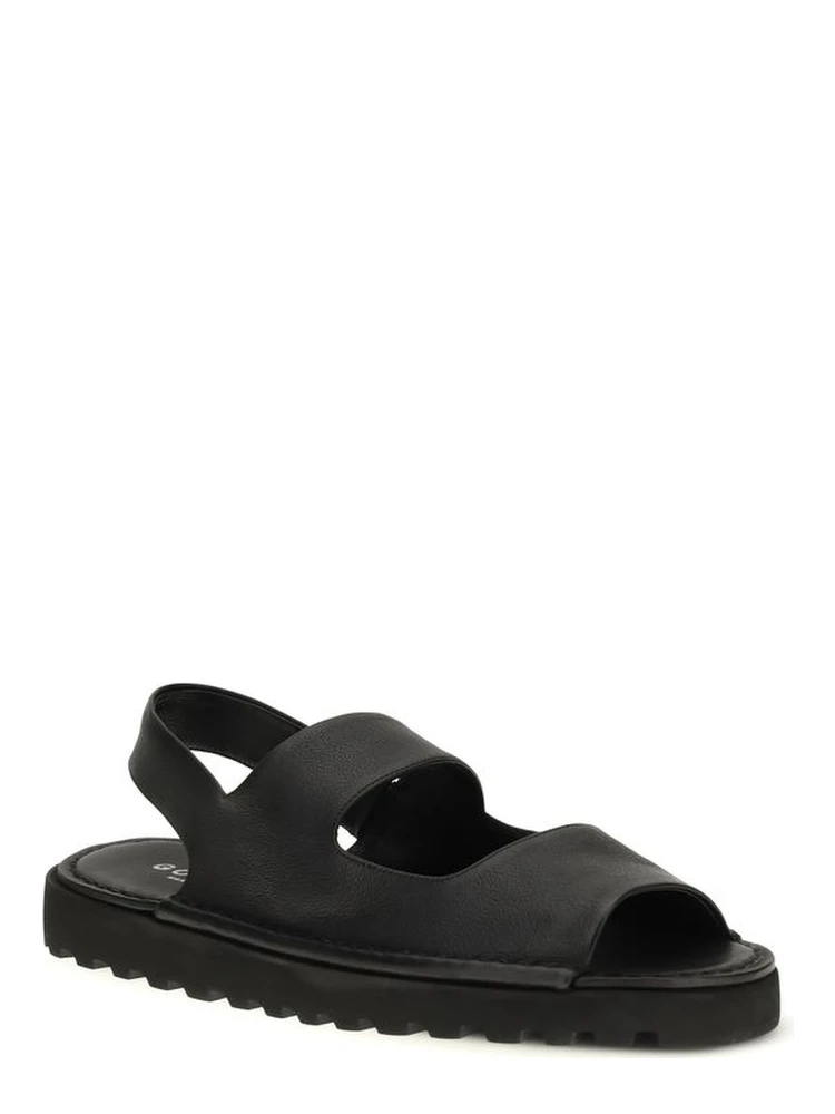 Black Calf Leather Bos Taurus Flat Sandals alternative