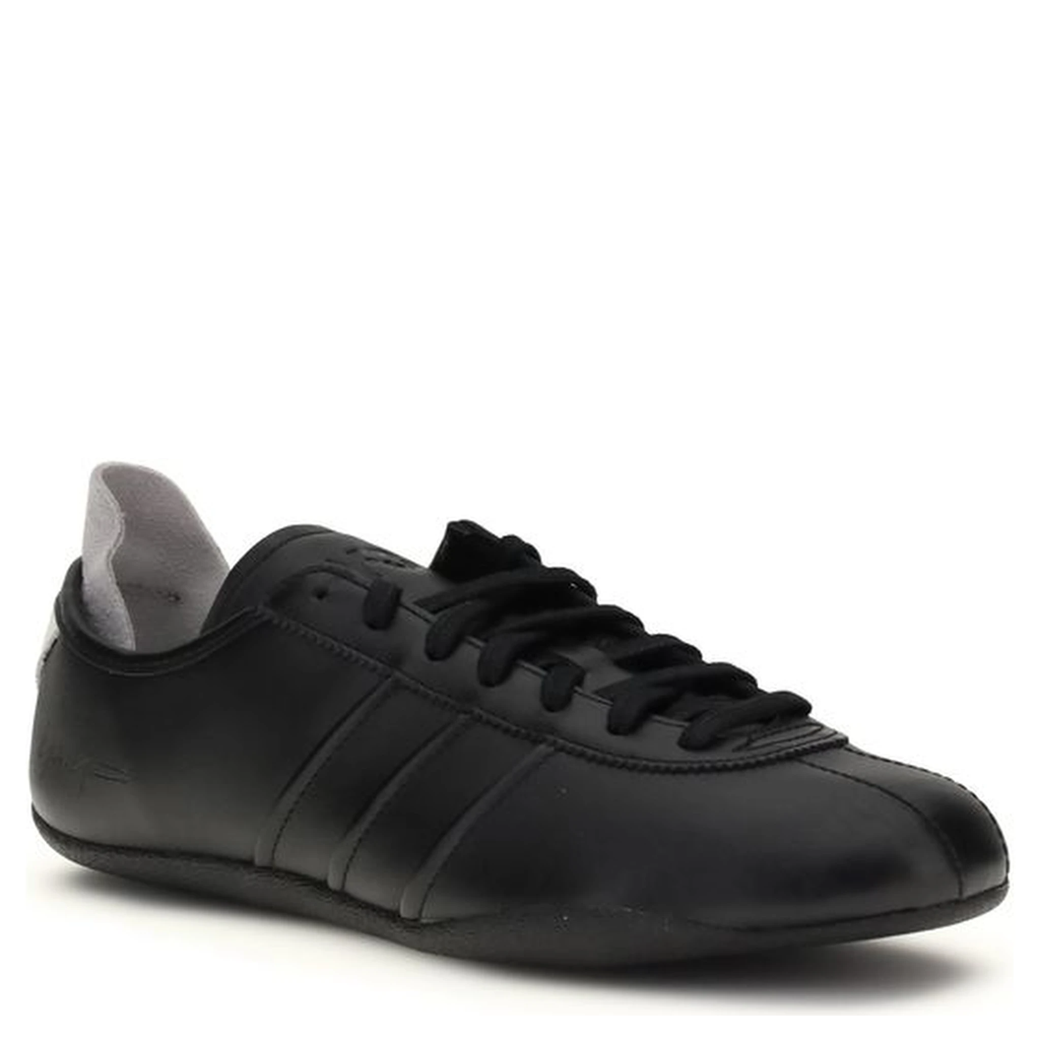 Black Rubber Athletic Sneakers