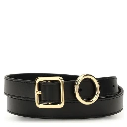 حزام بوس توروس العادي من جلد العجل الأسود