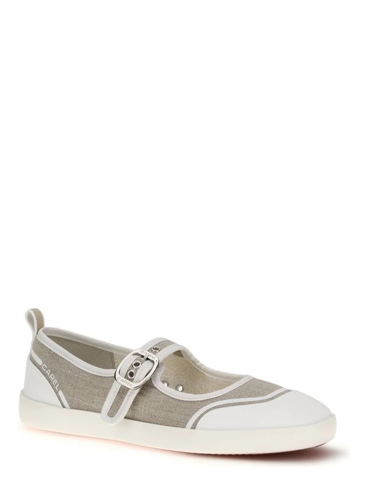 Beige Cotton Ballet Flats alternative