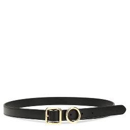 حزام بوس توروس العادي من جلد العجل الأسود