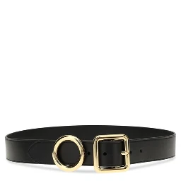 حزام بوس توروس العادي من جلد العجل الأسود