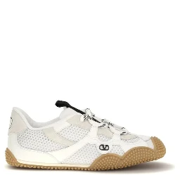 White Polyamide Athletic Sneakers
