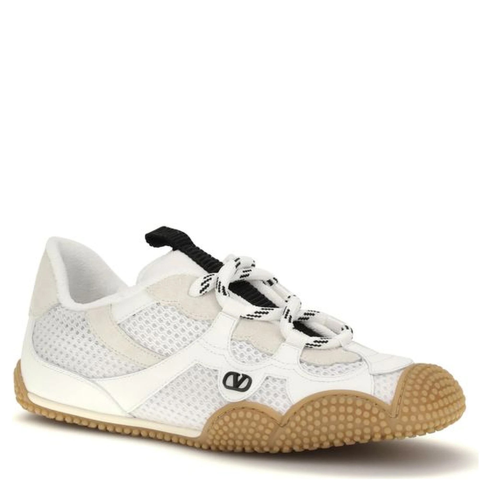 White Polyamide Athletic Sneakers