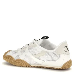 White Polyamide Athletic Sneakers