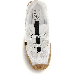 White Polyamide Athletic Sneakers
