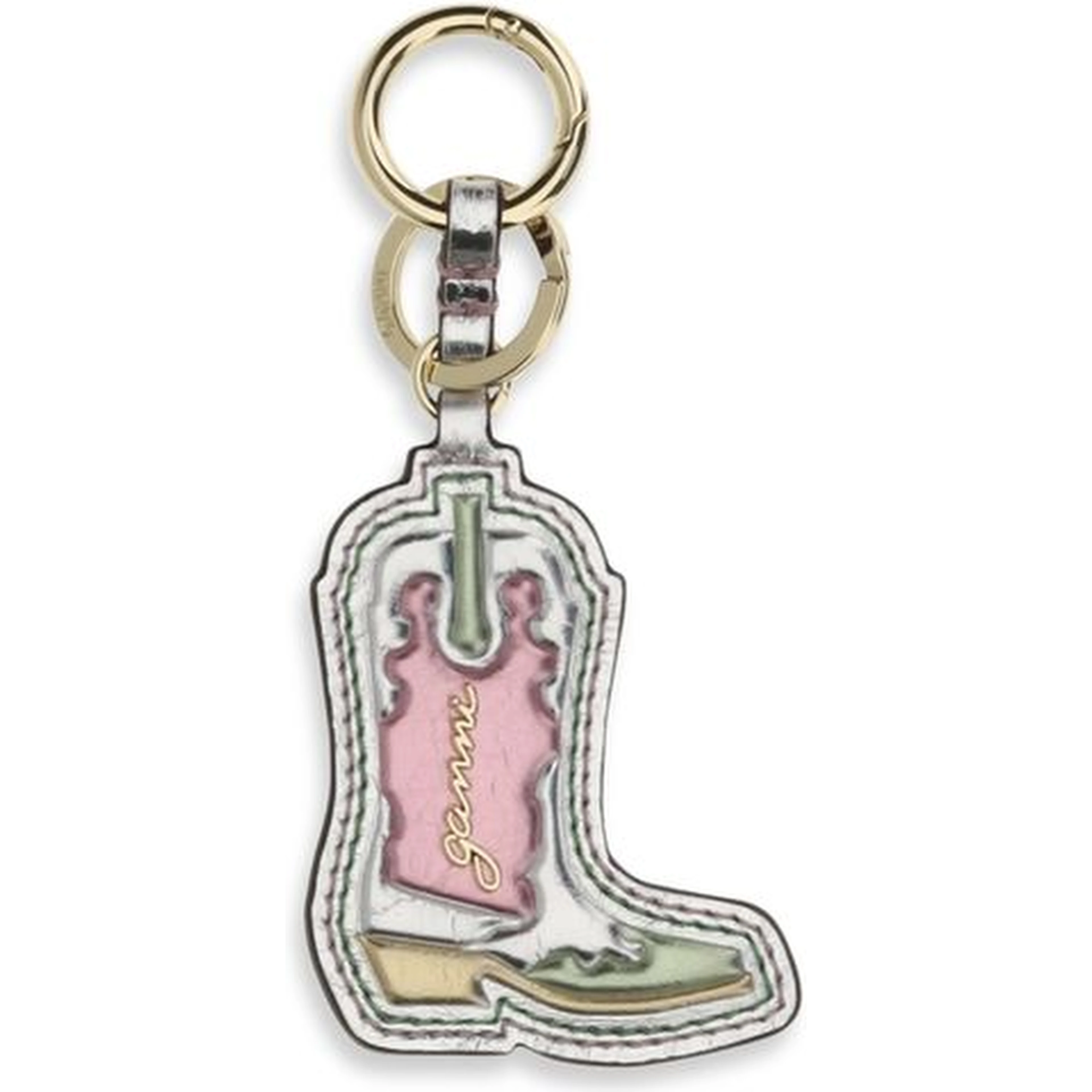 Silver Polyethylene Keychain