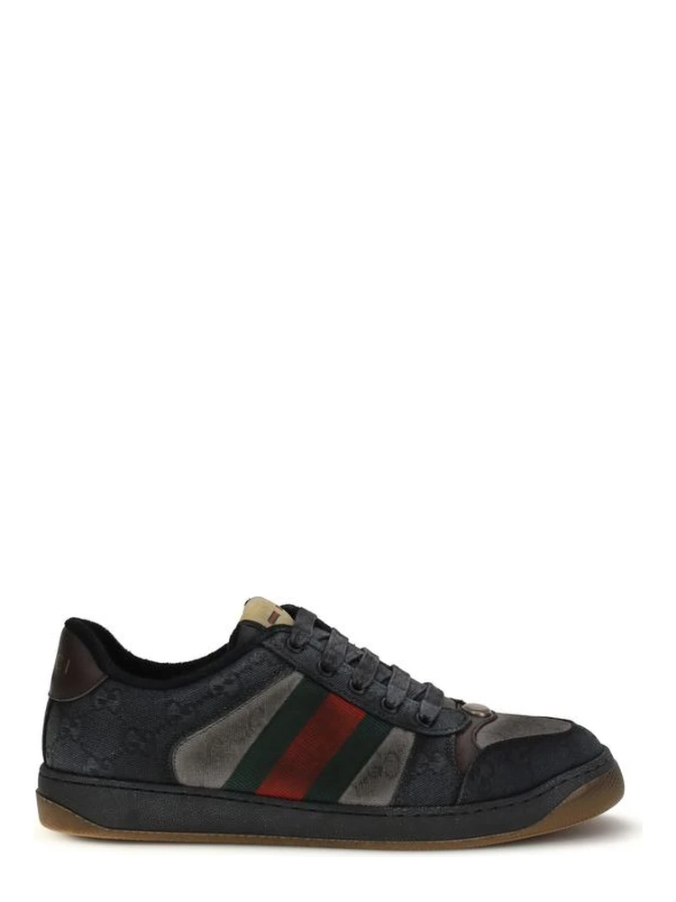 Black Calf Leather Bos Taurus Low Top Sneakers