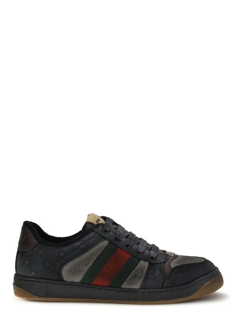 Black Calf Leather Bos Taurus Low Top Sneakers