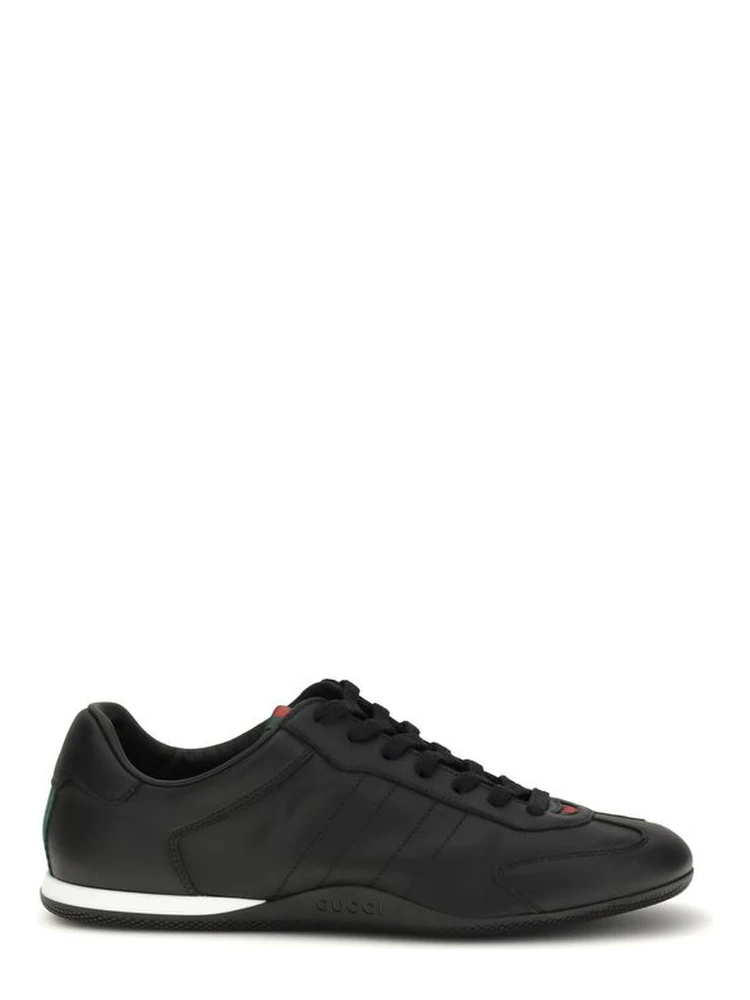 Black Calf Leather Bos Taurus Low Top Sneakers