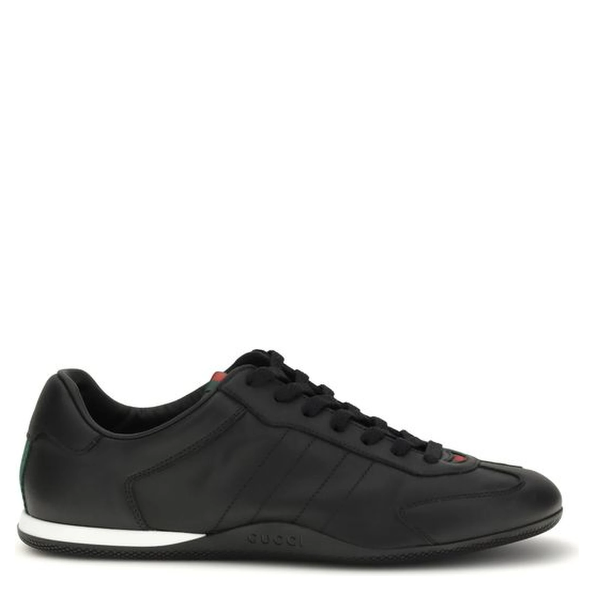 Black Calf Leather Bos Taurus Low Top Sneakers