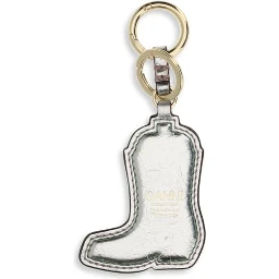 Silver Polyethylene Keychain