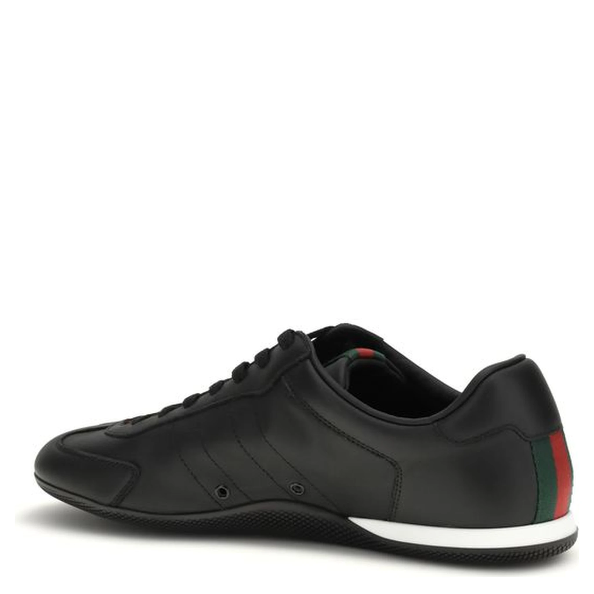 Black Calf Leather Bos Taurus Low Top Sneakers