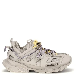 Gray Polyester Athletic Sneakers