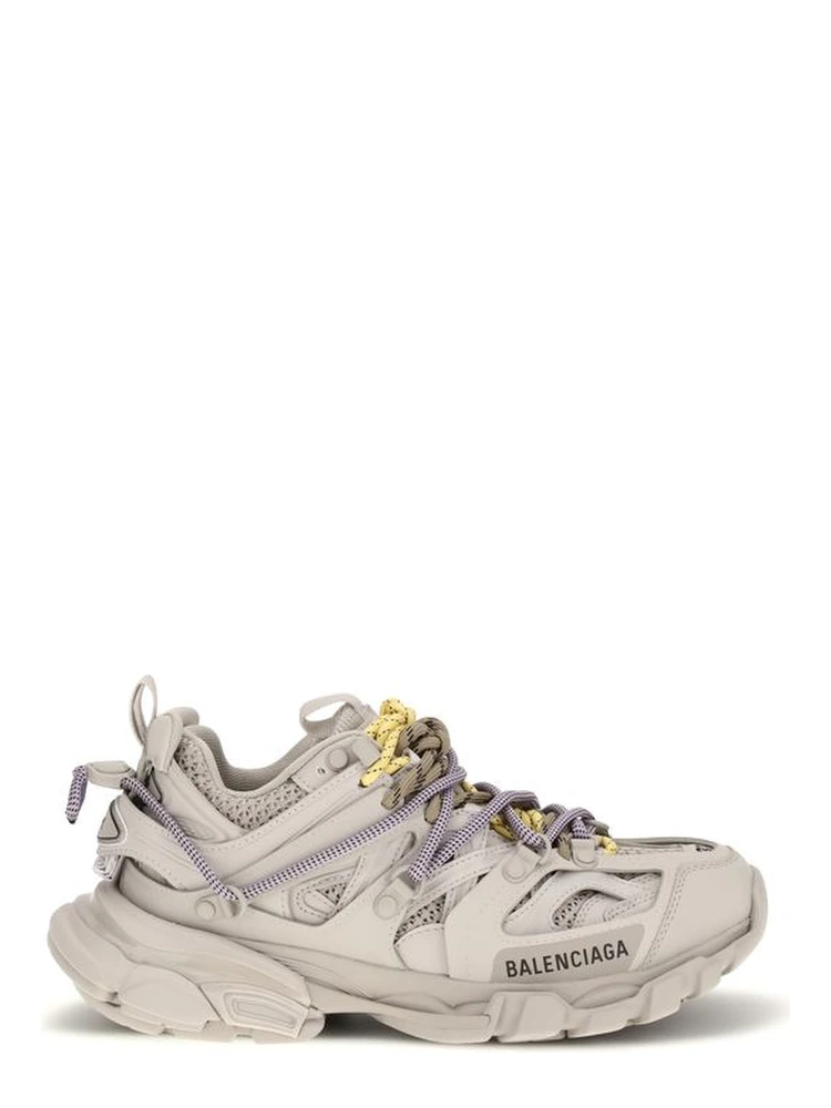 Gray Polyester Athletic Sneakers
