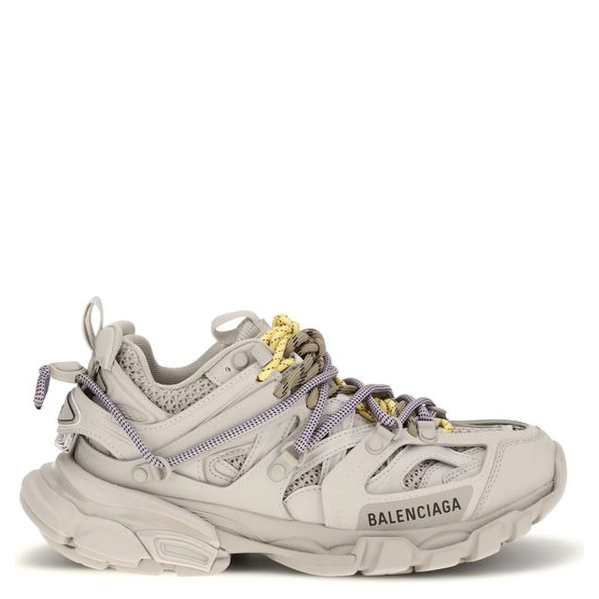 Gray Polyester Athletic Sneakers
