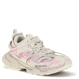 Beige Polyester Athletic Sneakers
