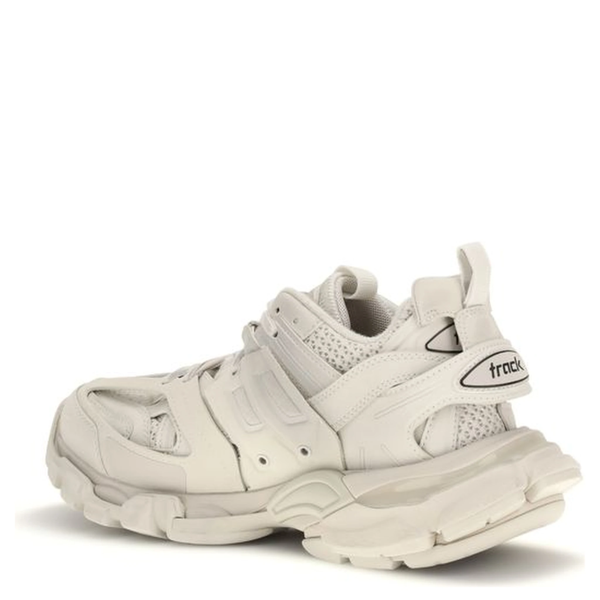 Beige Polyester Athletic Sneakers
