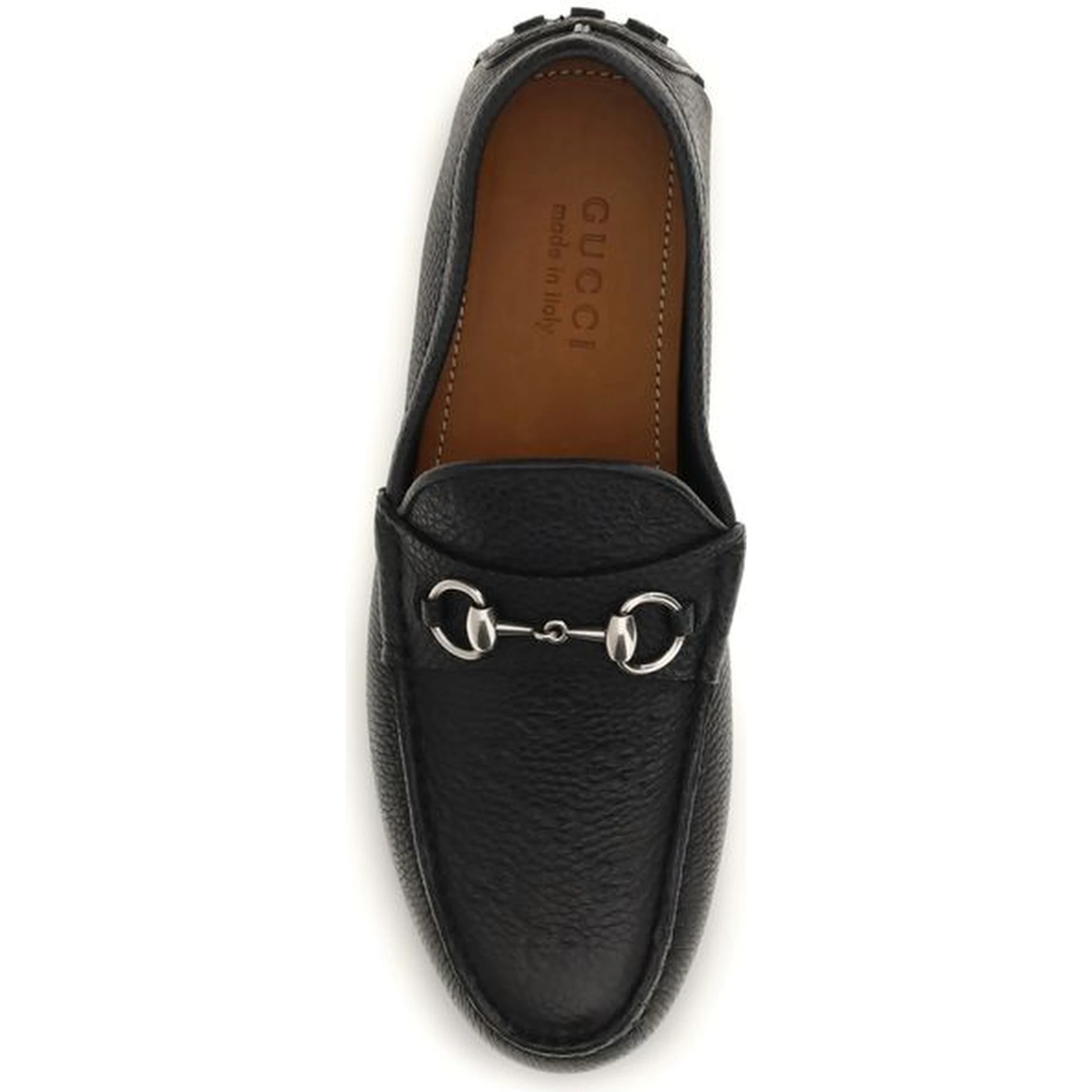 Black Calf Leather Bos Taurus Slip-On Loafers