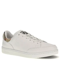 حذاء رياضي منخفض من جلد العجل الأبيض من بوس توروس
