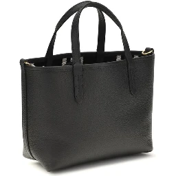 Black Calf Leather Bos Taurus Shoulder Bag
