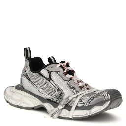 Gray Polyethylene Athletic Sneakers