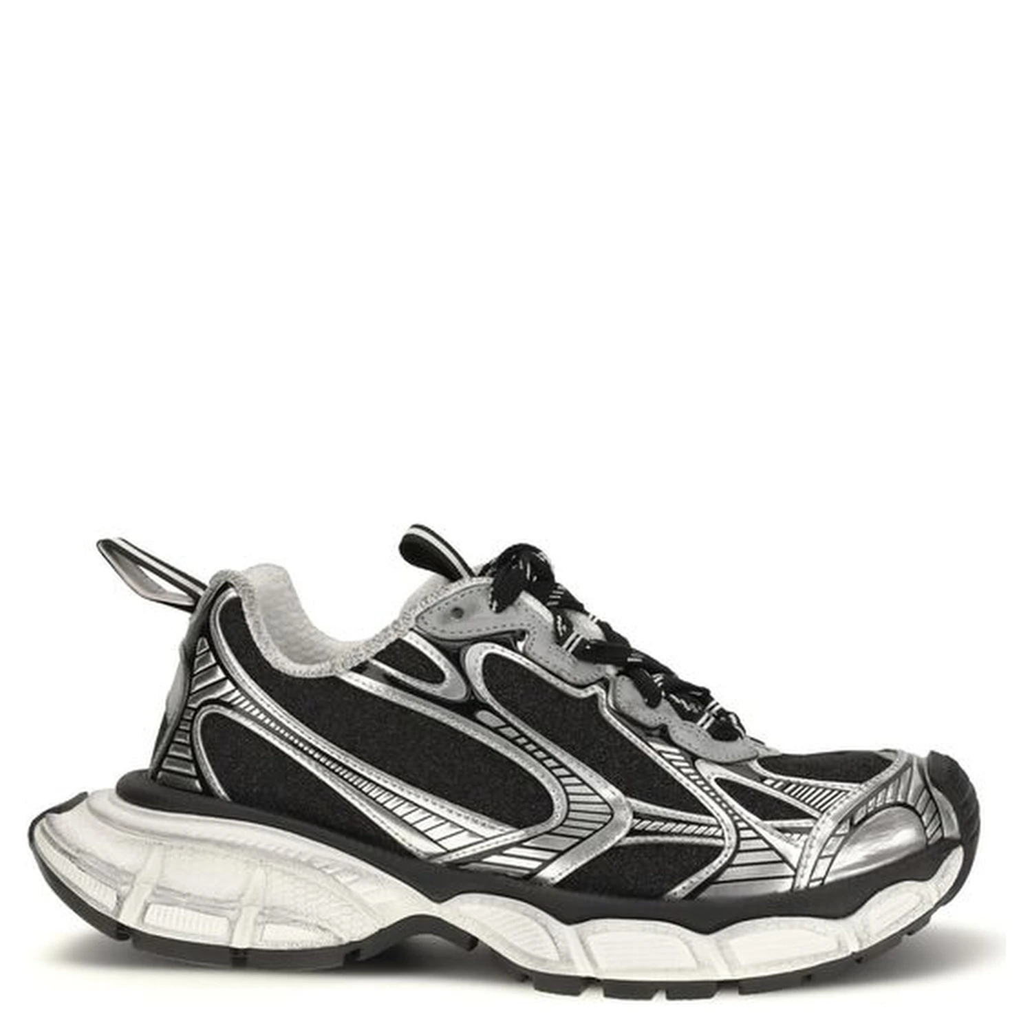 Bicolor Polyethylene Athletic Sneakers