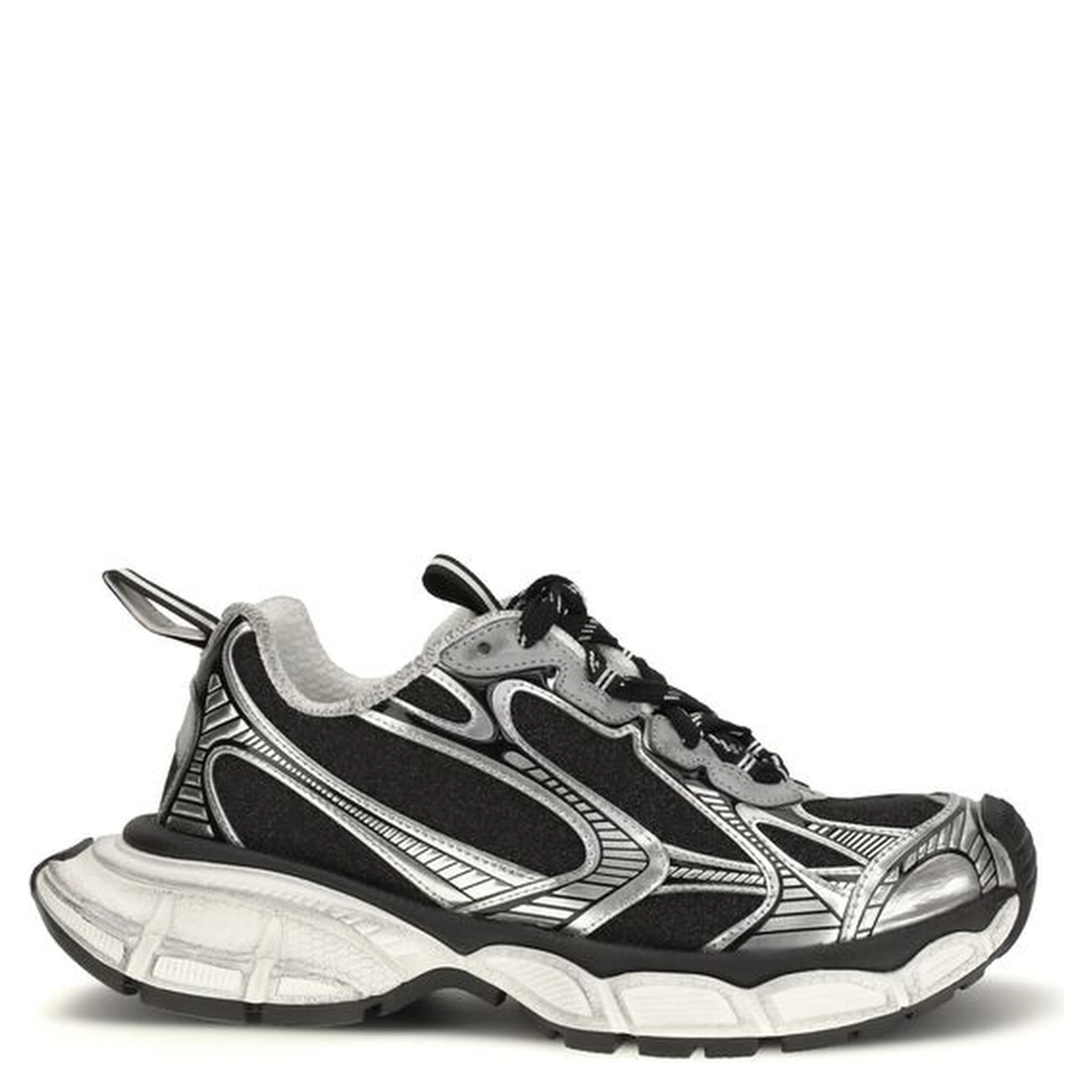 Bicolor Polyethylene Athletic Sneakers