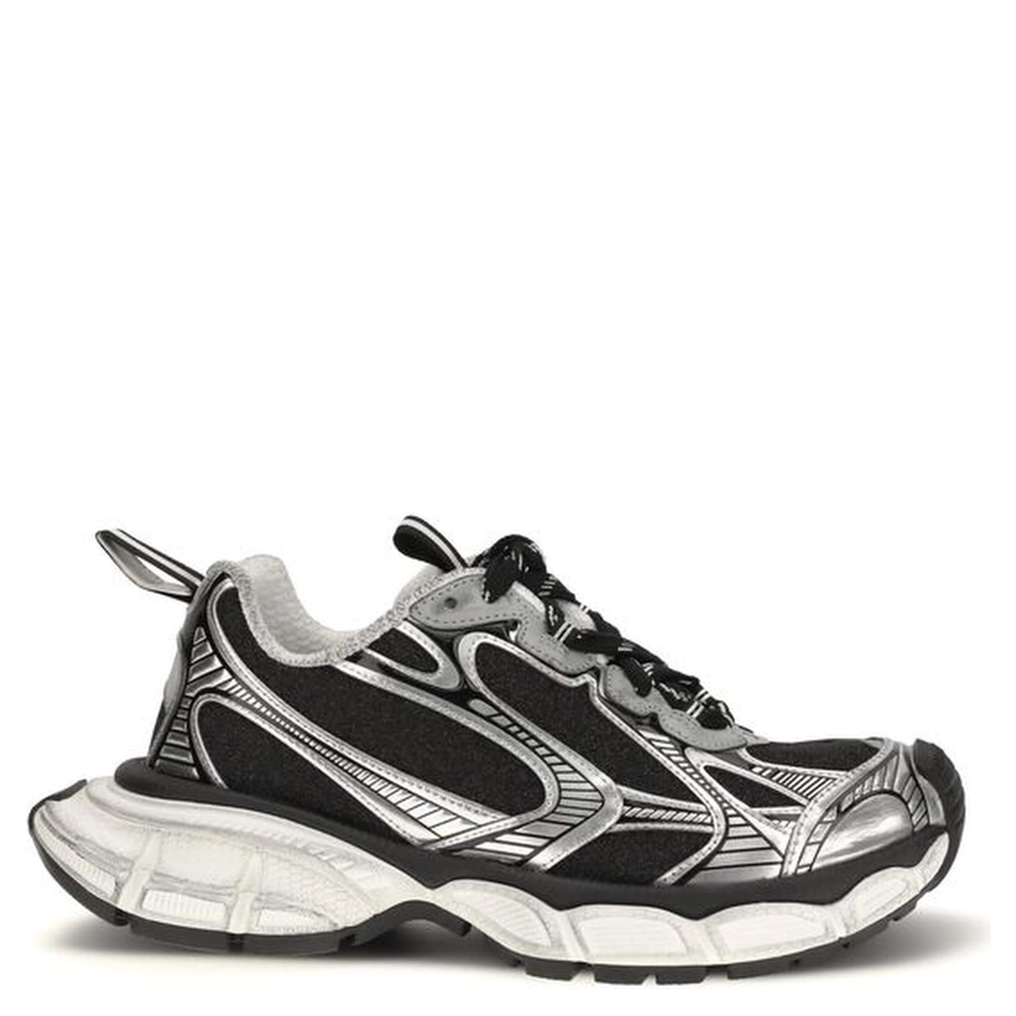 Bicolor Polyethylene Athletic Sneakers