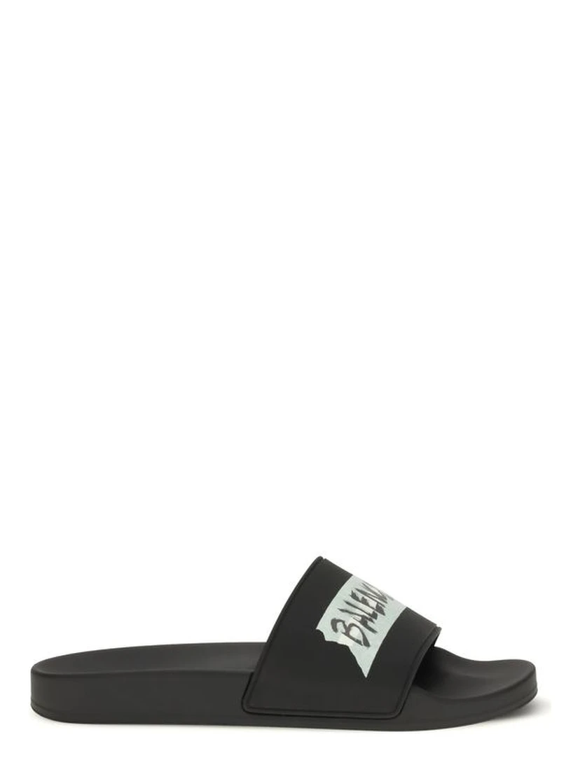 Black Rubber Sandals