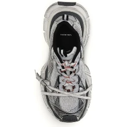 Gray Polyethylene Athletic Sneakers