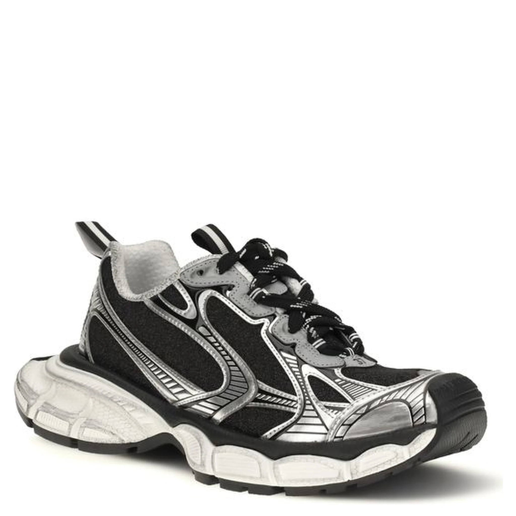 Bicolor Polyethylene Athletic Sneakers