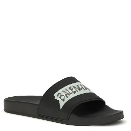 Black Rubber Sandals