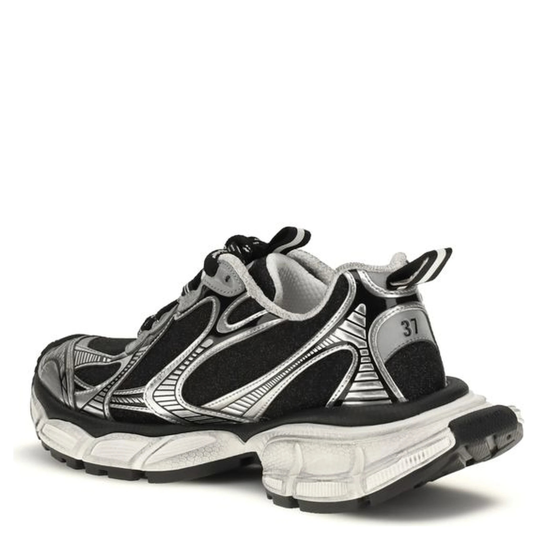 Bicolor Polyethylene Athletic Sneakers