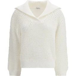 سويت شيرت قطني أبيض