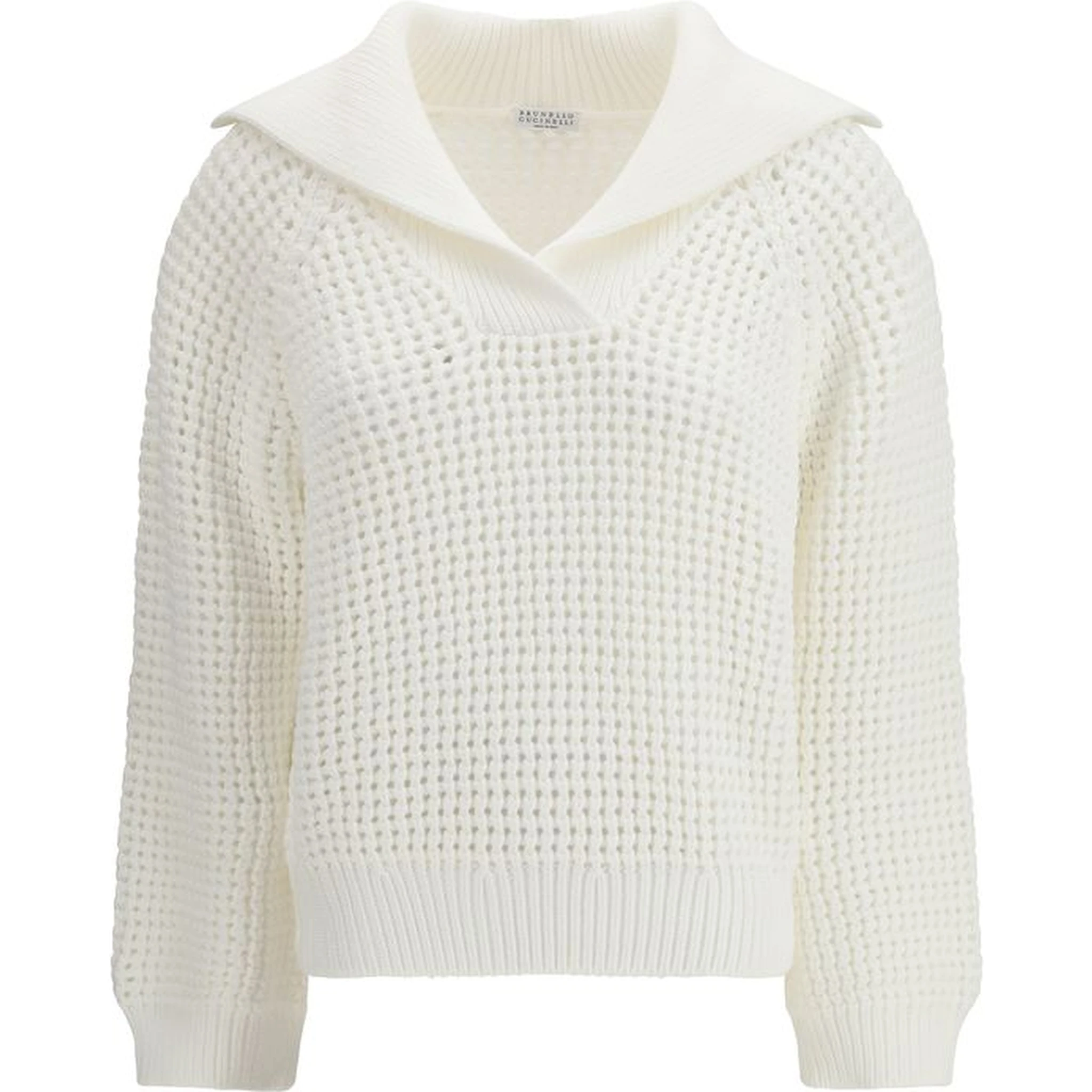 سويت شيرت قطني أبيض