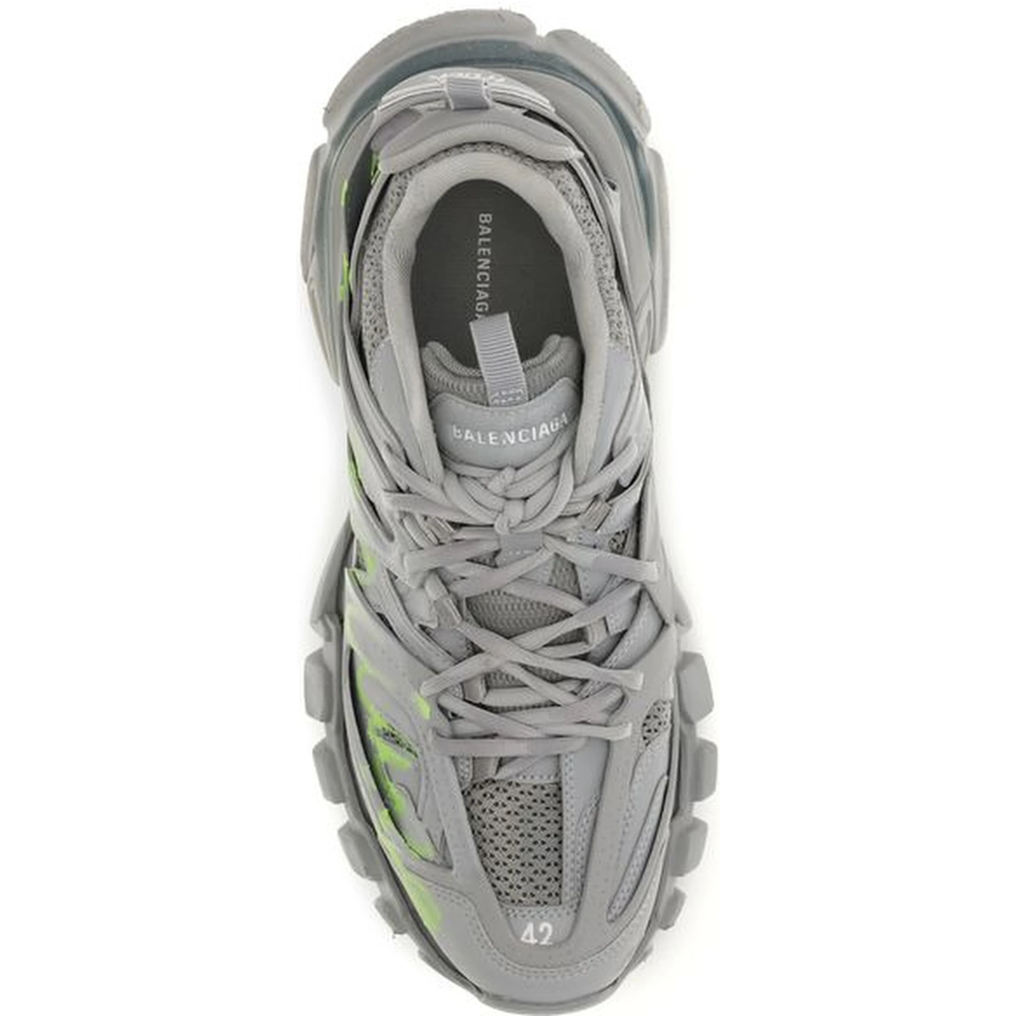 Gray Polyester Athletic Sneakers