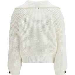 سويت شيرت قطني أبيض