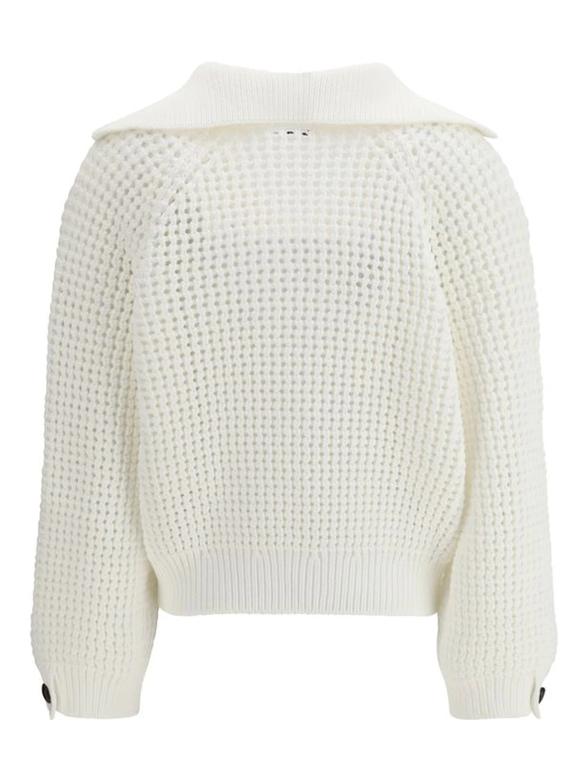 سويت شيرت قطني أبيض