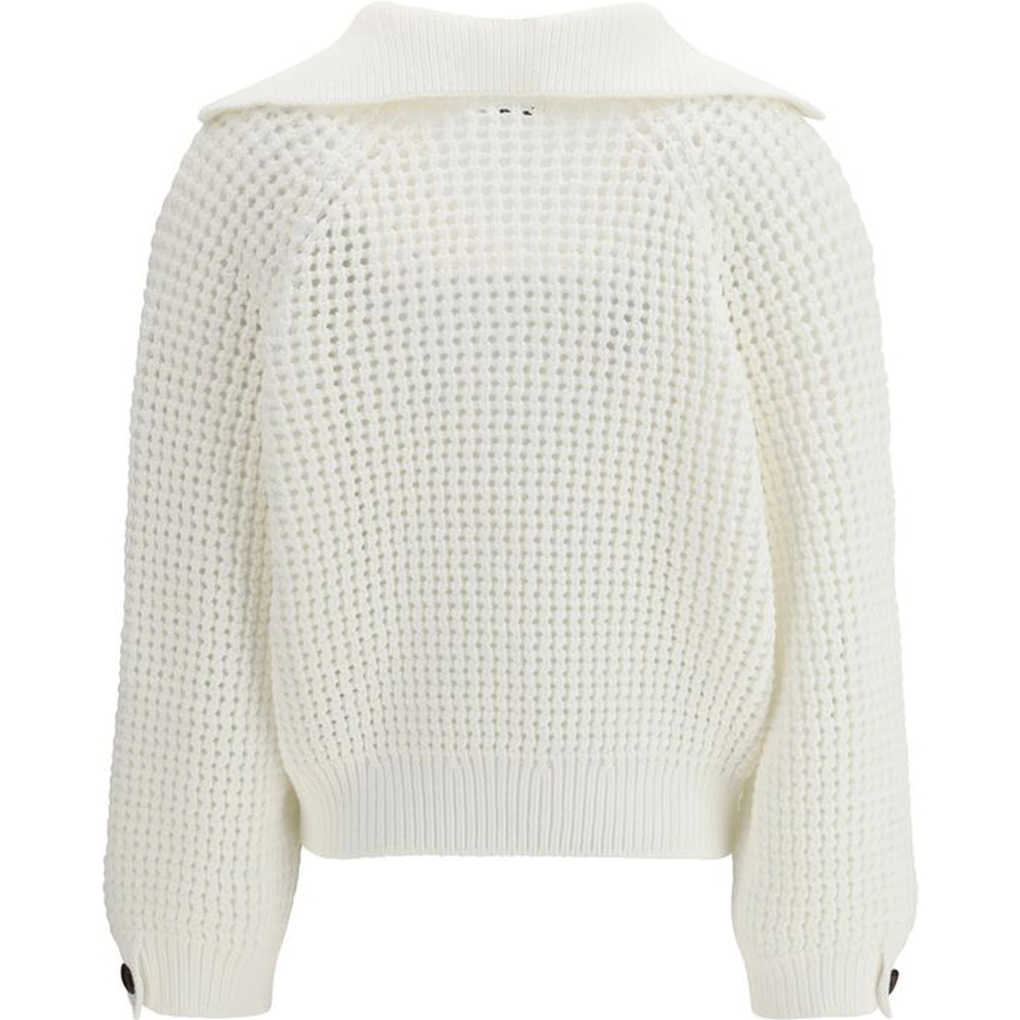 سويت شيرت قطني أبيض