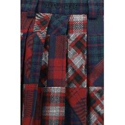 Multicolor Fleece Wool Mini Skirt