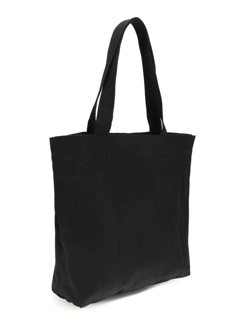 Black Cotton Shoulder Bag