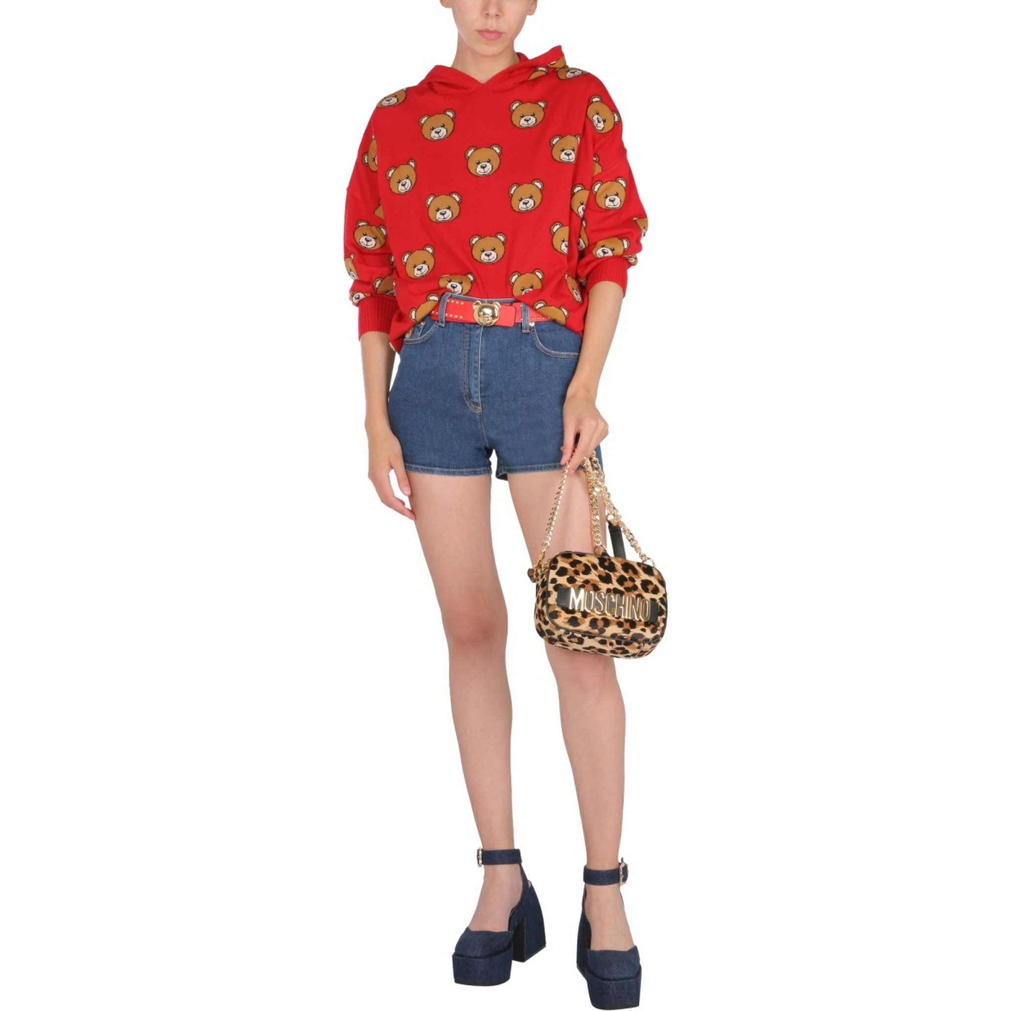 BERMUDA WITH EMBROIDERED TEDDY