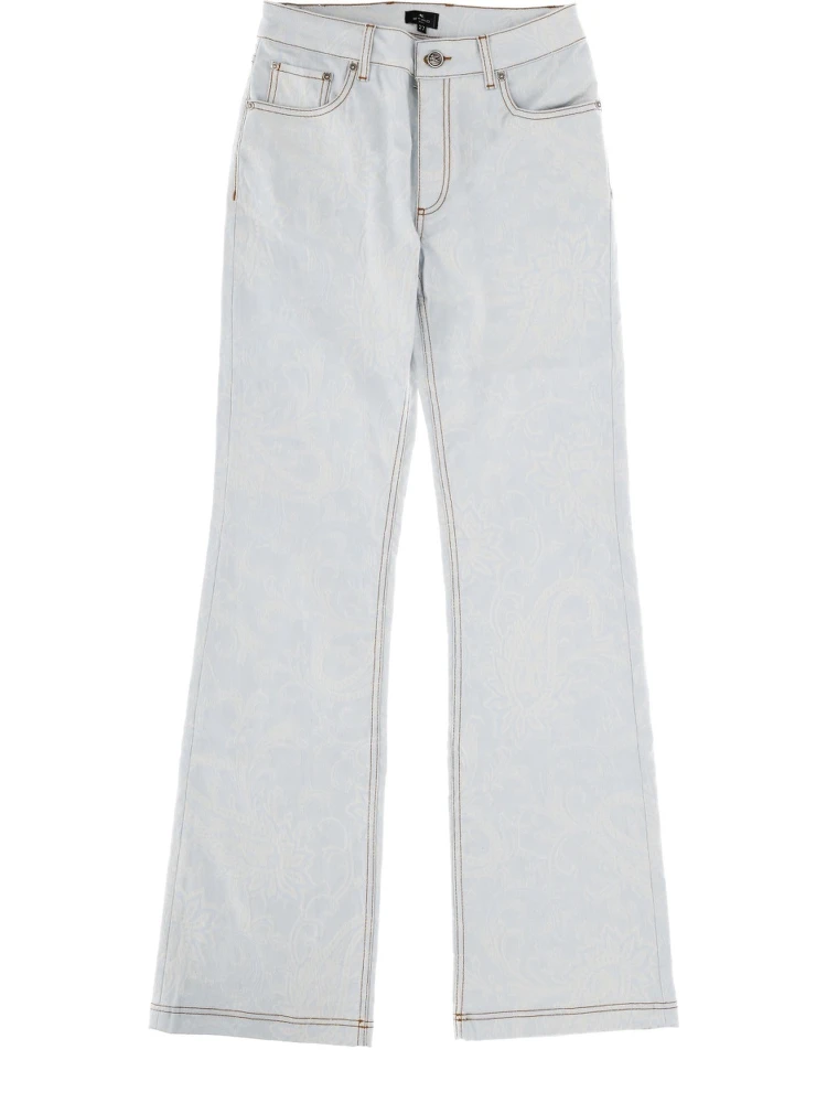 JEANS WITH PAISLEY PATTERN