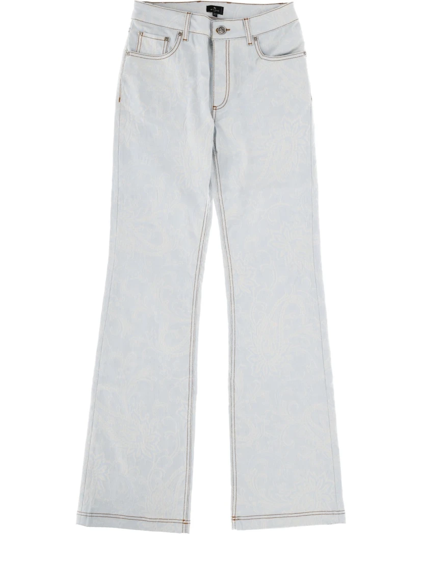 JEANS WITH PAISLEY PATTERN