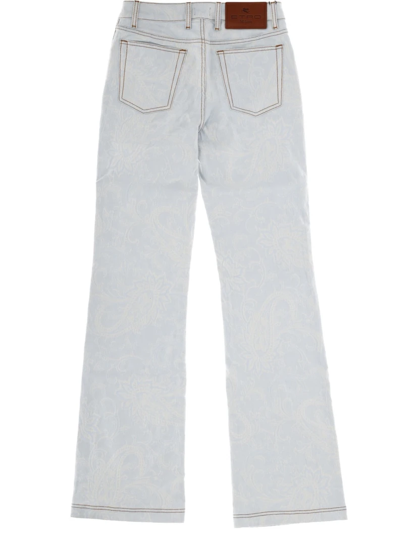 JEANS WITH PAISLEY PATTERN
