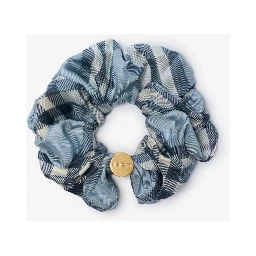 Silk scrunchie with Check